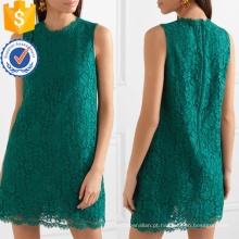 Graciosa laço verde sem mangas verão mini vestido manufatura grosso moda feminina vestuário (t0271d)